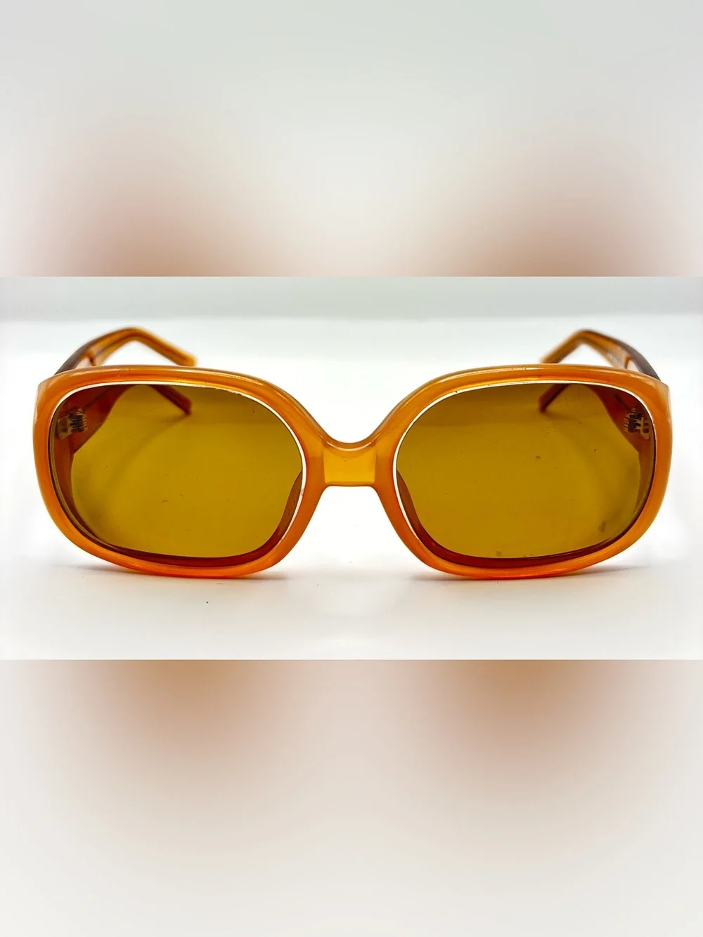 S629 Brown Oval Sunglasses Frames Only